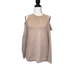 LOFT cold shoulder sweater women’s size large
